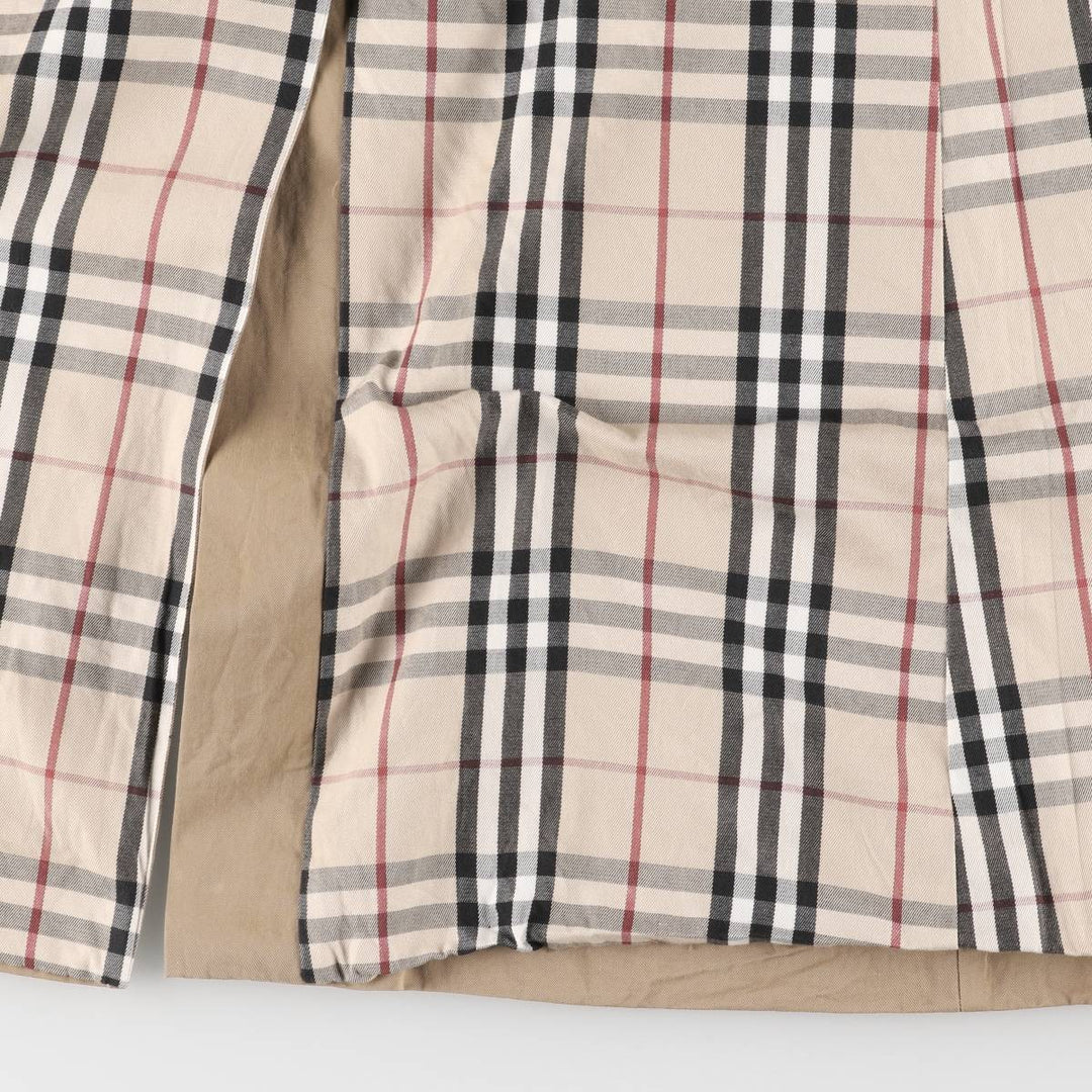 Burberry's 100% cotton Balmacaan coat, made in England, size L cotton beige type brown Vintage Second Hand