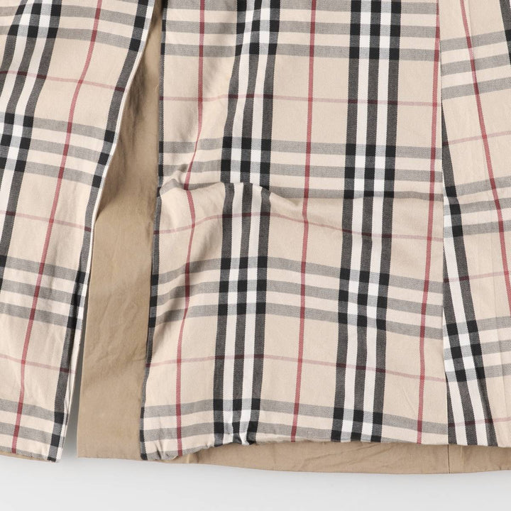 Burberry's 100% cotton Balmacaan coat, made in England, size L cotton beige type brown Vintage Second Hand