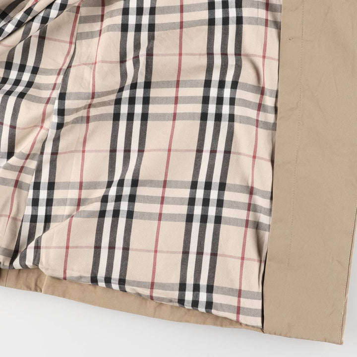 Burberry's 100% cotton Balmacaan coat, made in England, size L cotton beige type brown Vintage Second Hand