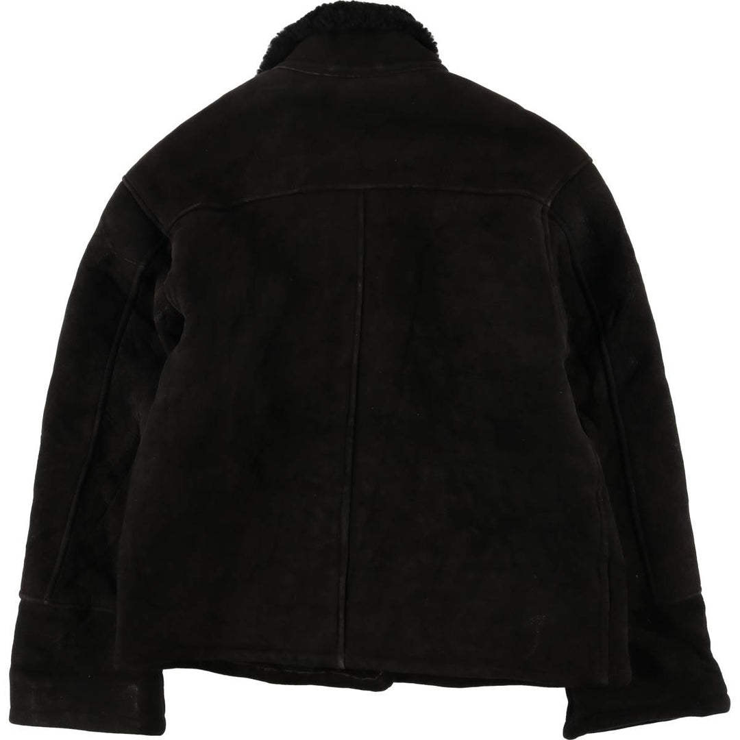 THE COLLECTION Sheepskin Mouton Jacket, Made in England, Women's Size M Genuine Leather Sheepskin black type Vintage Second Hand