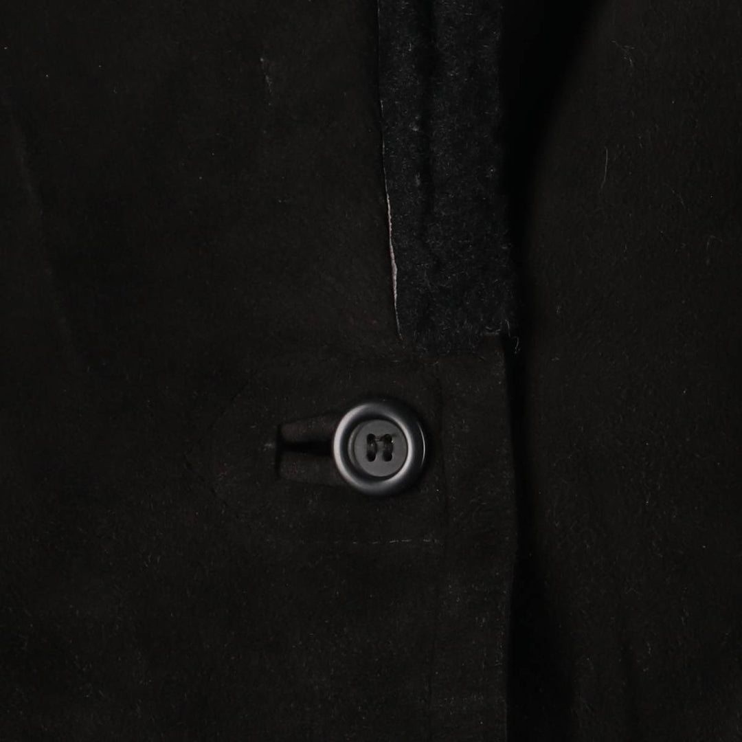 THE COLLECTION Sheepskin Mouton Jacket, Made in England, Women's Size M Genuine Leather Sheepskin black type Vintage Second Hand