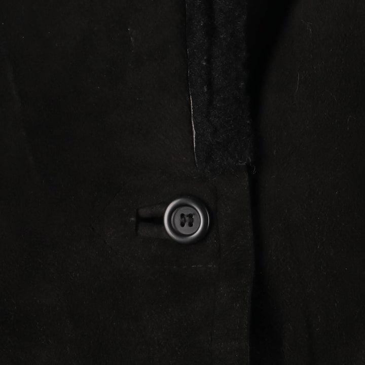 THE COLLECTION Sheepskin Mouton Jacket, Made in England, Women's Size M Genuine Leather Sheepskin black type Vintage Second Hand