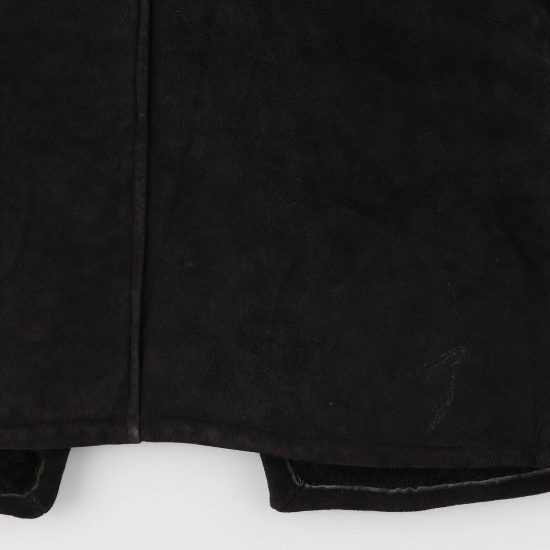 THE COLLECTION Sheepskin Mouton Jacket, Made in England, Women's Size M Genuine Leather Sheepskin black type Vintage Second Hand