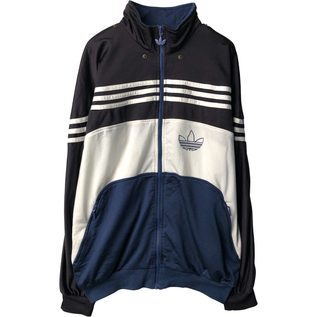 90'S Adidas Jersey Track Jacket Men's M Vintage polyester white type Vintage Second Hand