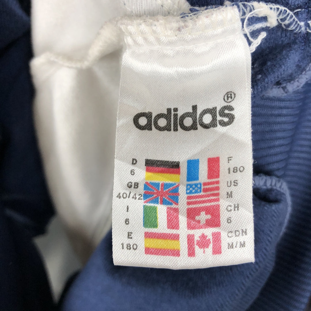 90'S Adidas Jersey Track Jacket Men's M Vintage polyester white type Vintage Second Hand