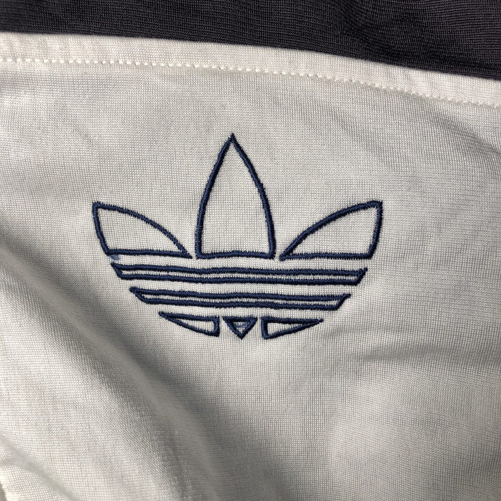 90'S Adidas Jersey Track Jacket Men's M Vintage polyester white type Vintage Second Hand