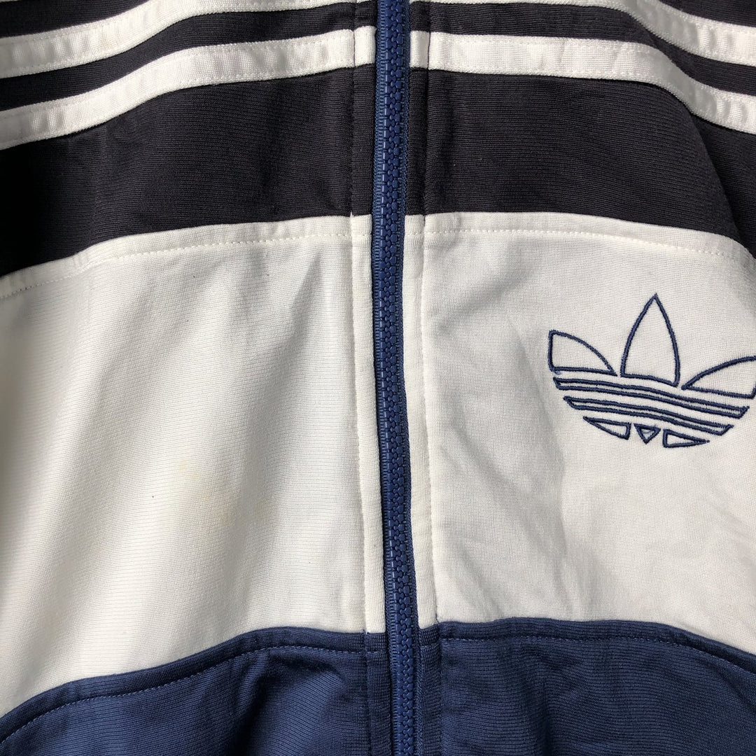 90'S Adidas Jersey Track Jacket Men's M Vintage polyester white type Vintage Second Hand