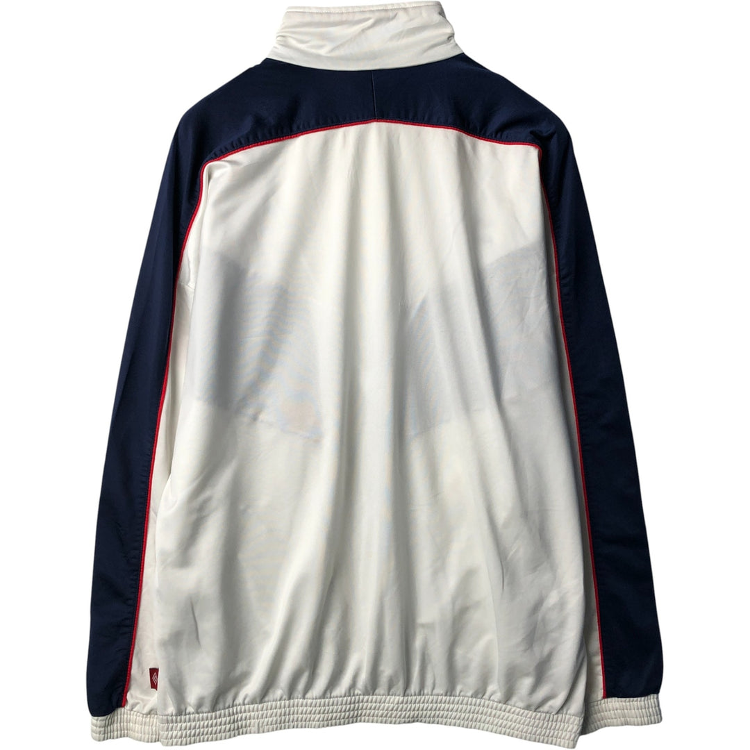 90'S UMBRO Jersey Track Jacket Men's XL Vintage polyester white type Vintage Second Hand