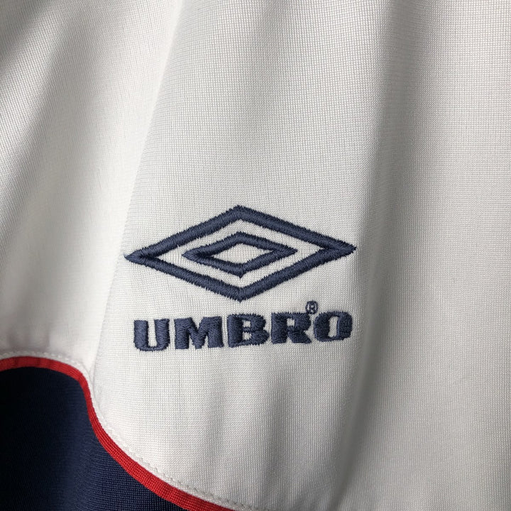 90'S UMBRO Jersey Track Jacket Men's XL Vintage polyester white type Vintage Second Hand