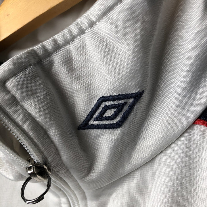 90'S UMBRO Jersey Track Jacket Men's XL Vintage polyester white type Vintage Second Hand