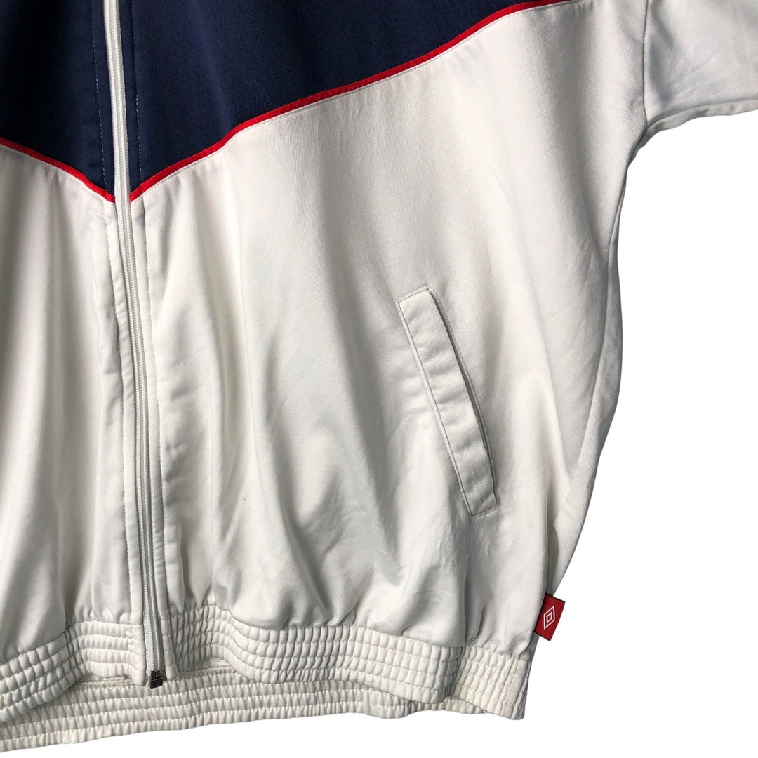 90'S UMBRO Jersey Track Jacket Men's XL Vintage polyester white type Vintage Second Hand