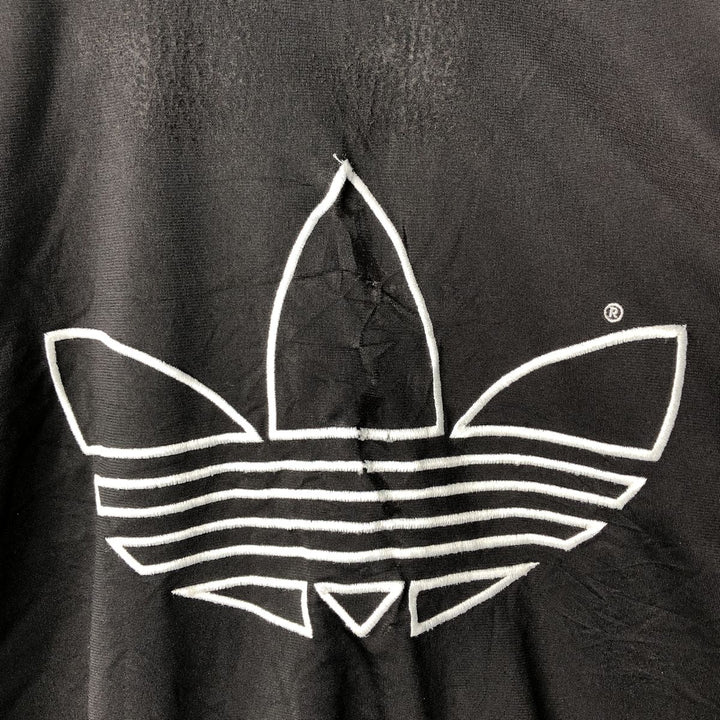 Vintage 90'S Adidas back logo track jacket, men's size XL polyester white type Vintage Second Hand