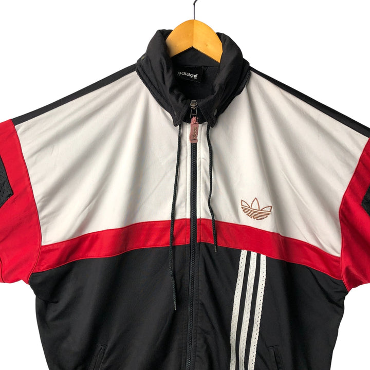 Vintage 90'S Adidas back logo track jacket, men's size XL polyester white type Vintage Second Hand