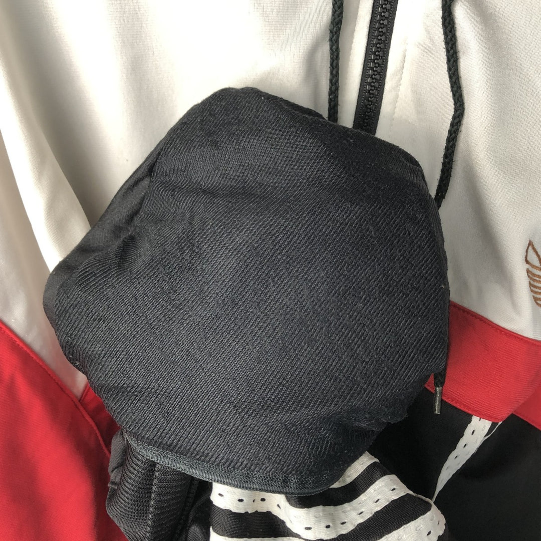 Vintage 90'S Adidas back logo track jacket, men's size XL polyester white type Vintage Second Hand