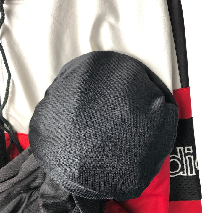 Vintage 90'S Adidas back logo track jacket, men's size XL polyester white type Vintage Second Hand