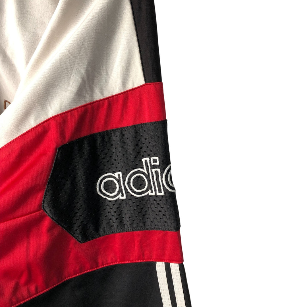 Vintage 90'S Adidas back logo track jacket, men's size XL polyester white type Vintage Second Hand