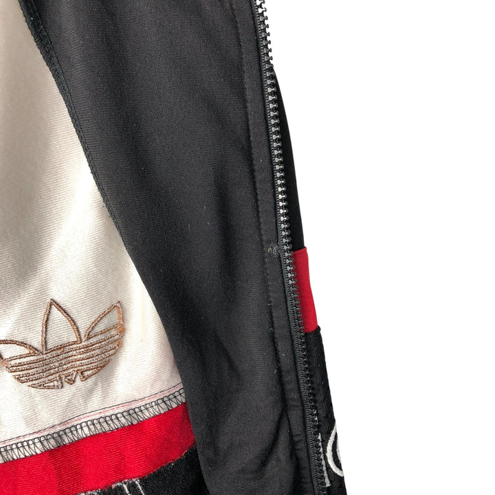 Vintage 90'S Adidas back logo track jacket, men's size XL polyester white type Vintage Second Hand