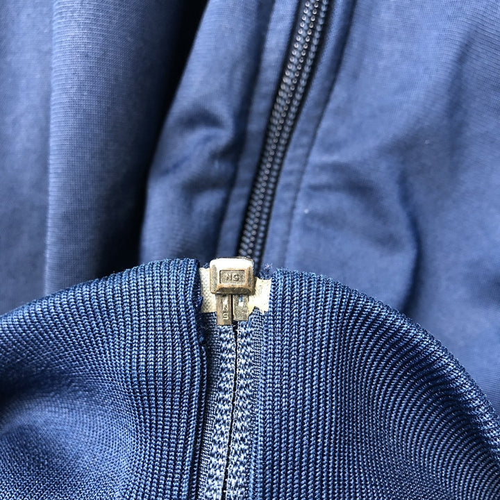 Adidas Originals Jersey Track Jacket Men's Size L polyester navy blue type Vintage Second Hand