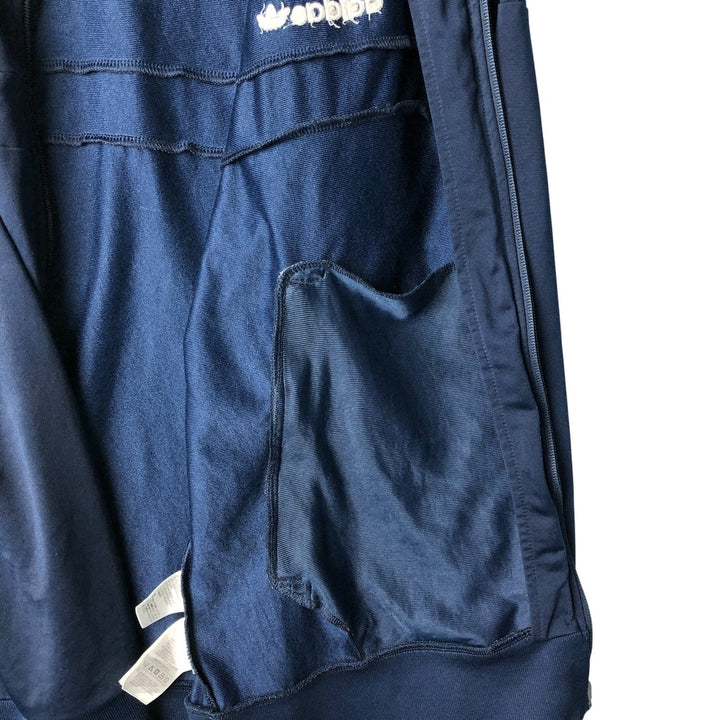 Adidas Originals Jersey Track Jacket Men's Size L polyester navy blue type Vintage Second Hand