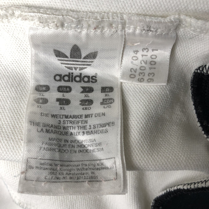 00'S adidas Originals Jersey Track Jacket Men's XL cotton white type Vintage Second Hand