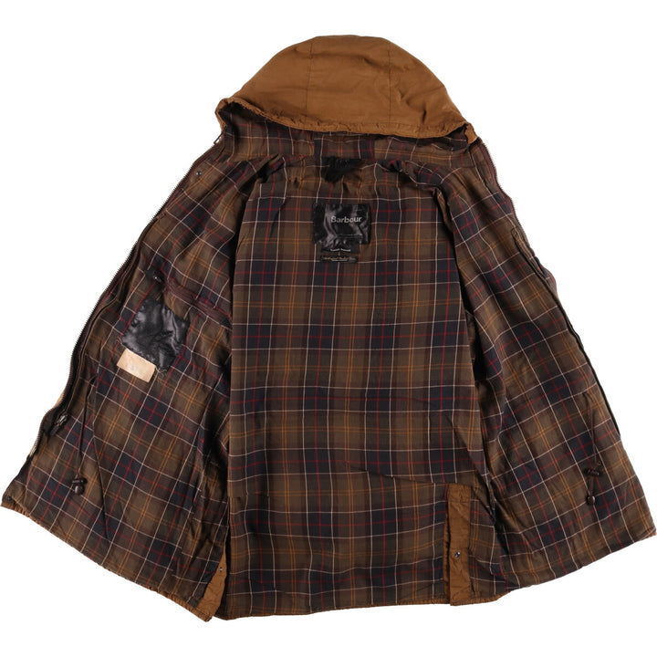 2000'S Barbour Classic Durham Cotton Parka, Men's XL cotton brown type Vintage Second Hand