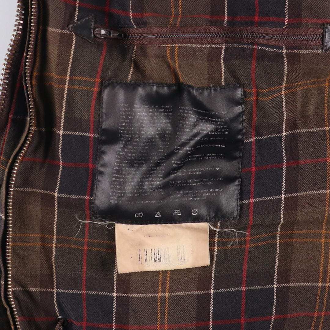 2000'S Barbour Classic Durham Cotton Parka, Men's XL cotton brown type Vintage Second Hand