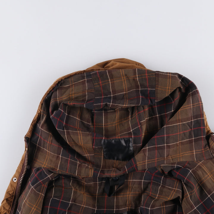 2000'S Barbour Classic Durham Cotton Parka, Men's XL cotton brown type Vintage Second Hand