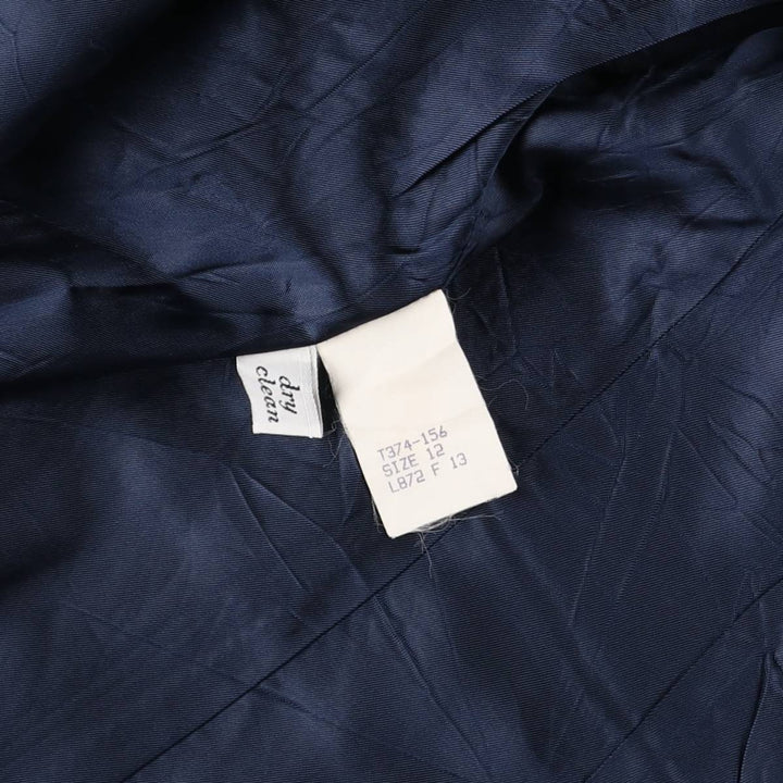 1970'S Pendleton Navy Blazer, Tailored Jacket, Made in USA, Women's Size XL wool navy blue type Vintage Second Hand