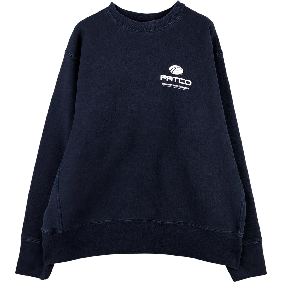 Vintage 90'S CAMBER PATCO Advertising Sweatshirt, Made in USA, Men's XXL cotton navy blue type Vintage Second Hand