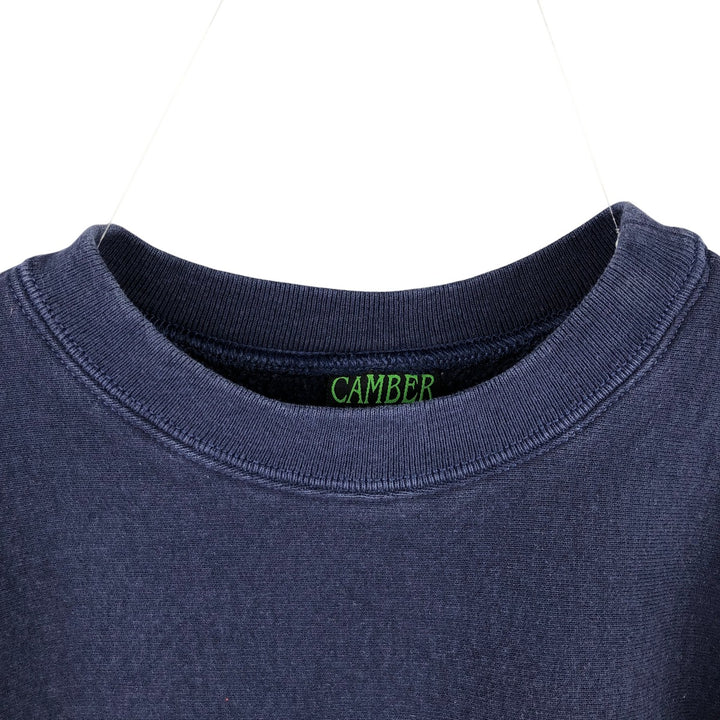 Vintage 90'S CAMBER PATCO Advertising Sweatshirt, Made in USA, Men's XXL cotton navy blue type Vintage Second Hand