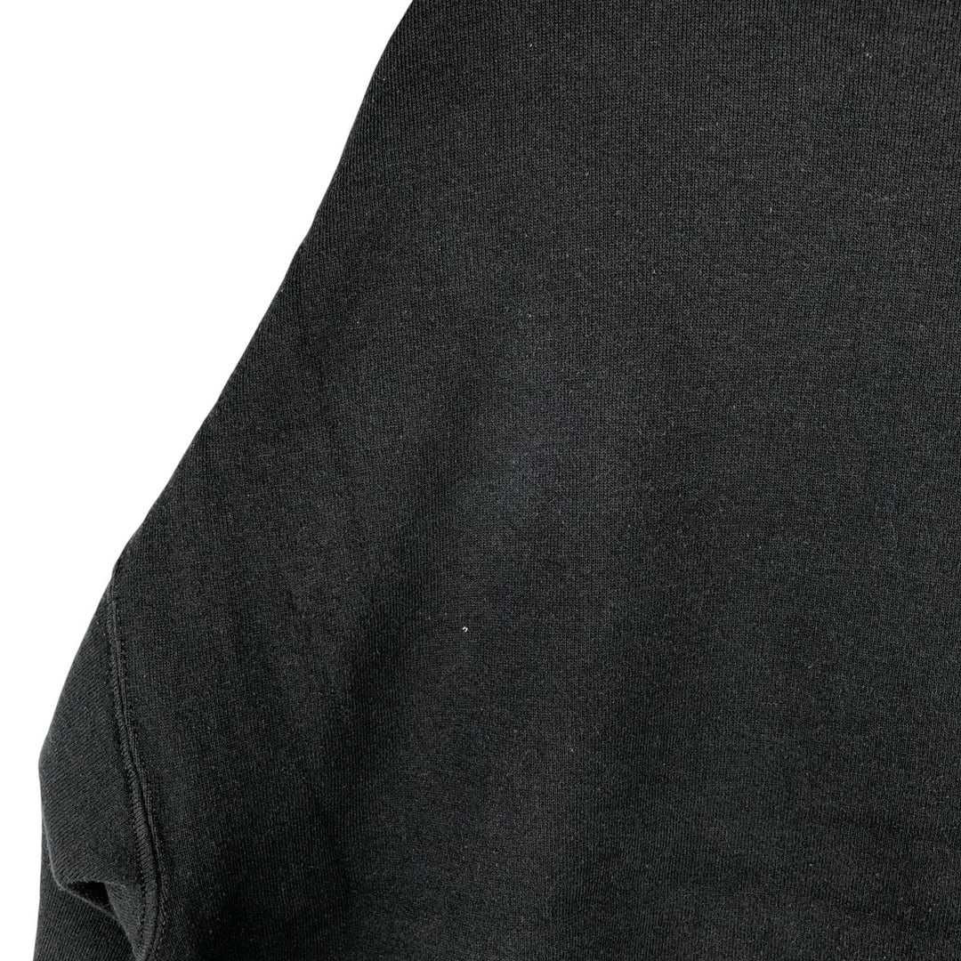 Vintage 80s-90'S Jerzees printed sweatshirt, sweatshirt, made in USA, men's XL size cotton black type Vintage Second Hand
