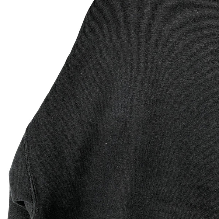 Vintage 80s-90'S Jerzees printed sweatshirt, sweatshirt, made in USA, men's XL size cotton black type Vintage Second Hand