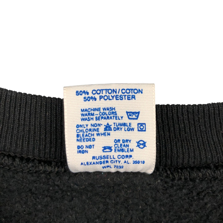 Vintage 1980'S Jerseys Super Sweats triple print college sweatshirt, made in the USA, men's size XL cotton black type Vintage Second Hand