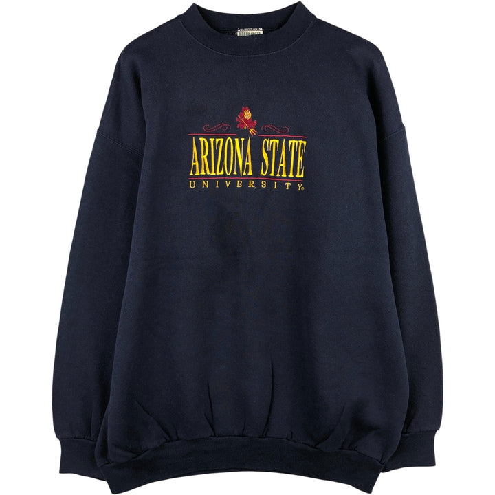 2000'S Briar Creek College Character Sweatshirt, Made in USA, Men's Size XL cotton navy blue type Vintage Second Hand