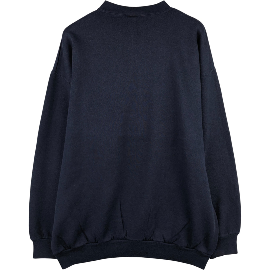 2000'S Briar Creek College Character Sweatshirt, Made in USA, Men's Size XL cotton navy blue type Vintage Second Hand
