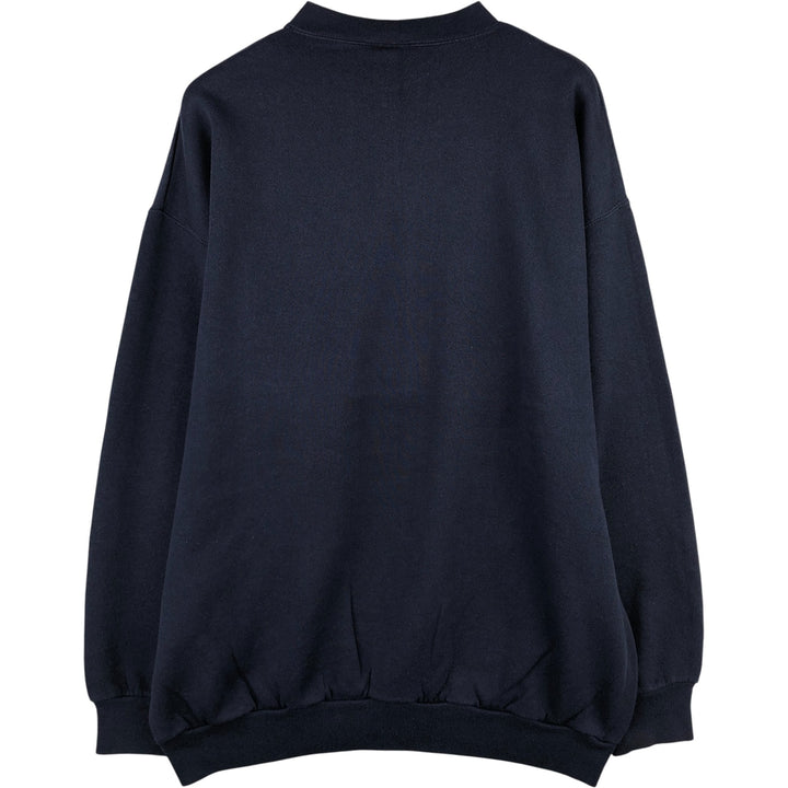 2000'S Briar Creek College Character Sweatshirt, Made in USA, Men's Size XL cotton navy blue type Vintage Second Hand