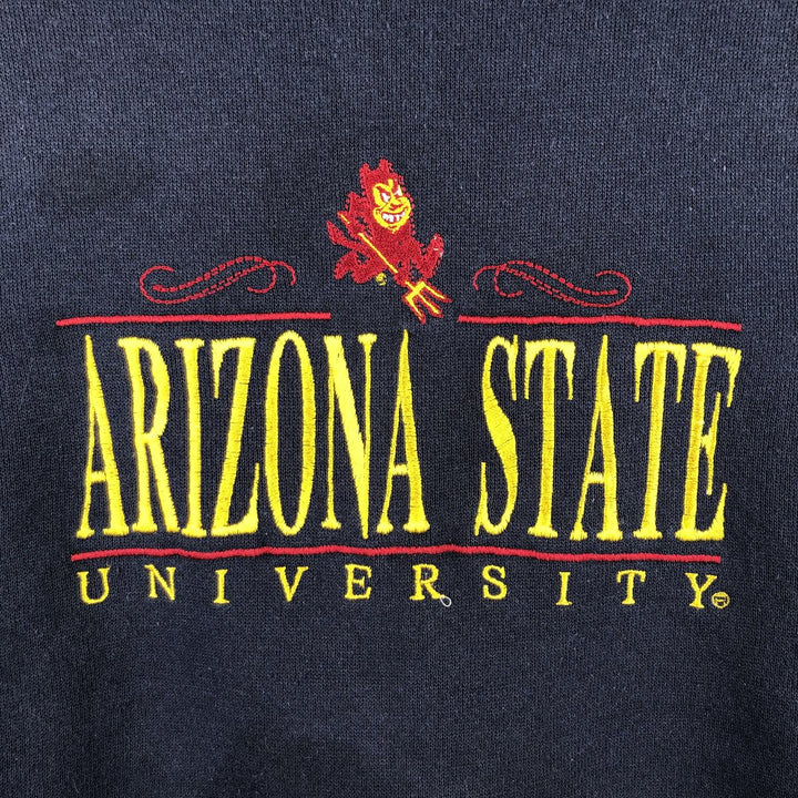 2000'S Briar Creek College Character Sweatshirt, Made in USA, Men's Size XL cotton navy blue type Vintage Second Hand