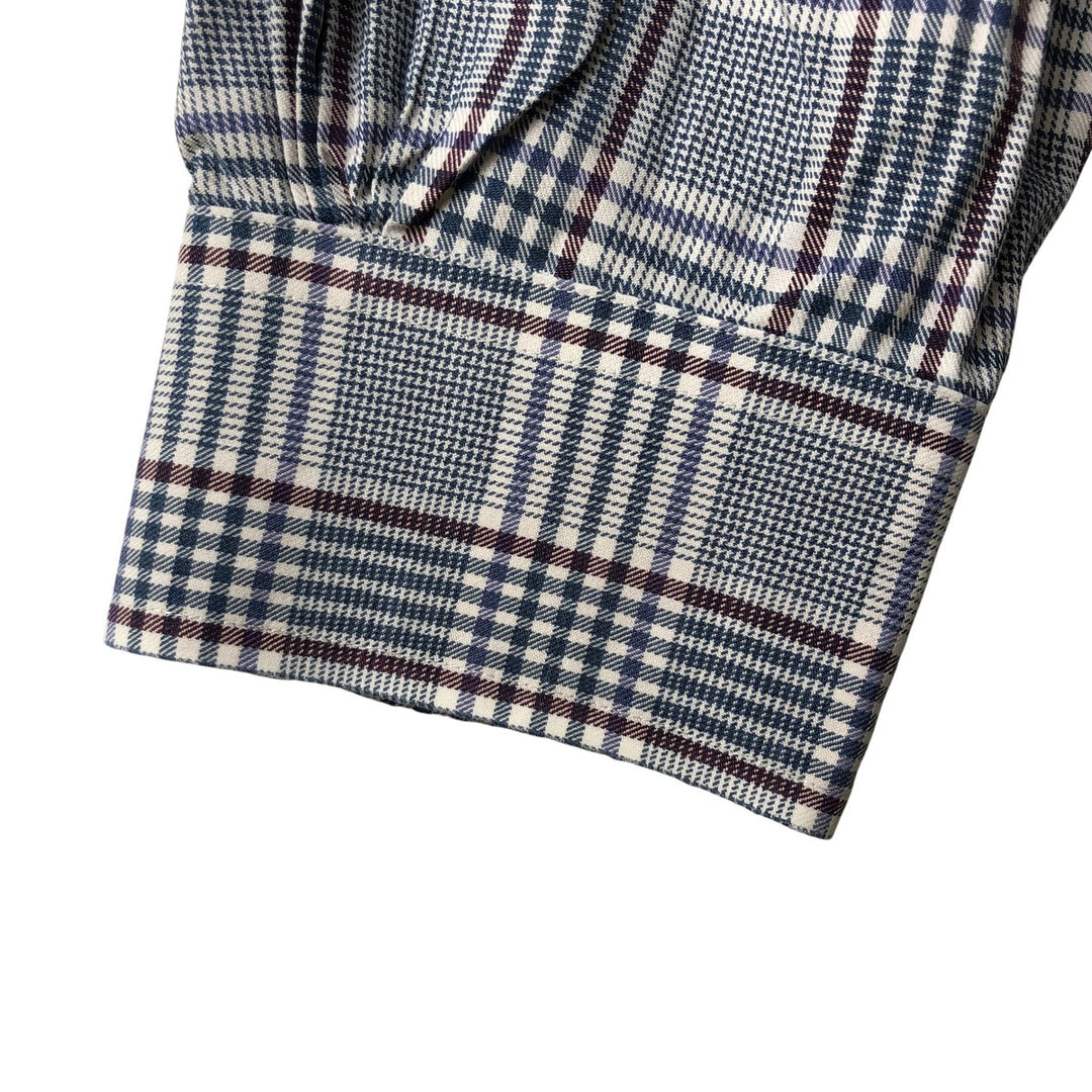 Brooks Brothers Est.1818 Long Sleeve Button-Down Check Shirt, Men's Size L Supima Cotton white type Vintage Second Hand