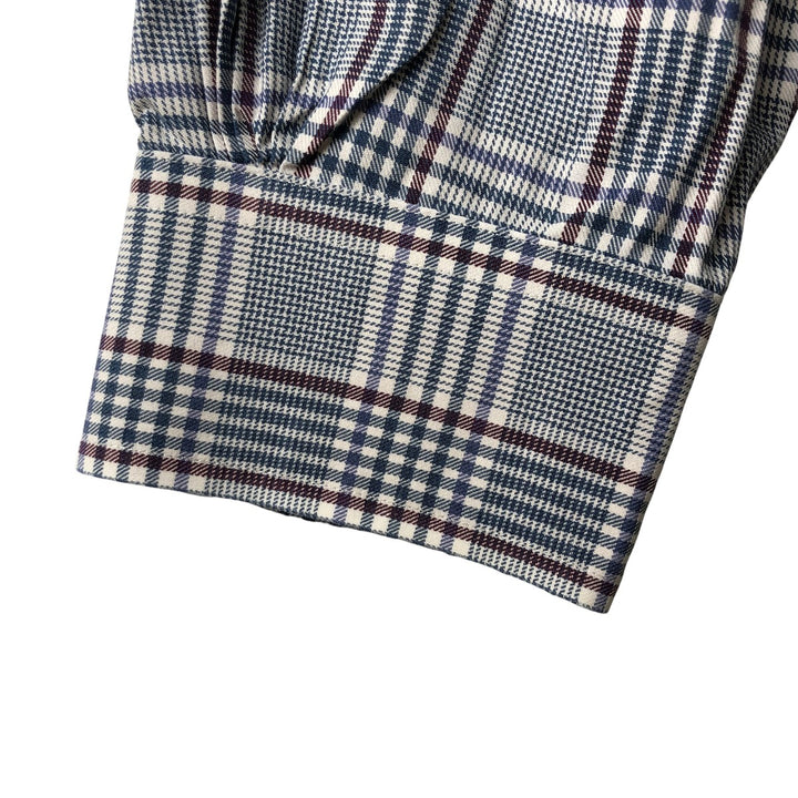 Brooks Brothers Est.1818 Long Sleeve Button-Down Check Shirt, Men's Size L Supima Cotton white type Vintage Second Hand
