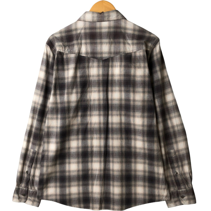 The North Face Ombre Check Long Sleeve Cotton Check Shirt, Men's Size M cotton gray type Vintage Second Hand