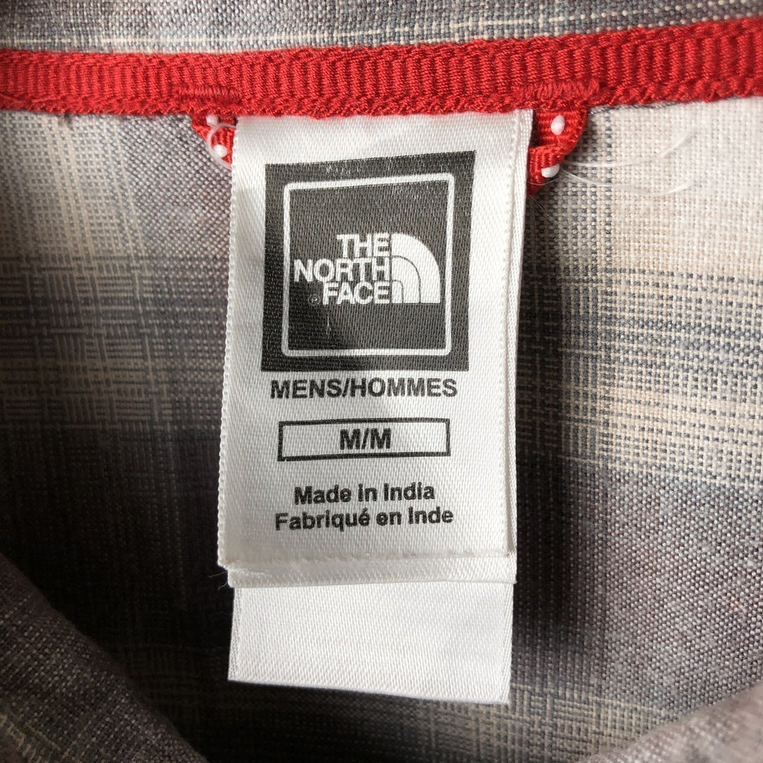 The North Face Ombre Check Long Sleeve Cotton Check Shirt, Men's Size M cotton gray type Vintage Second Hand