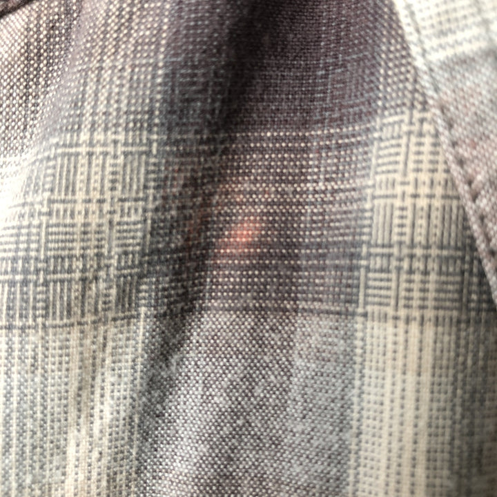 The North Face Ombre Check Long Sleeve Cotton Check Shirt, Men's Size M cotton gray type Vintage Second Hand