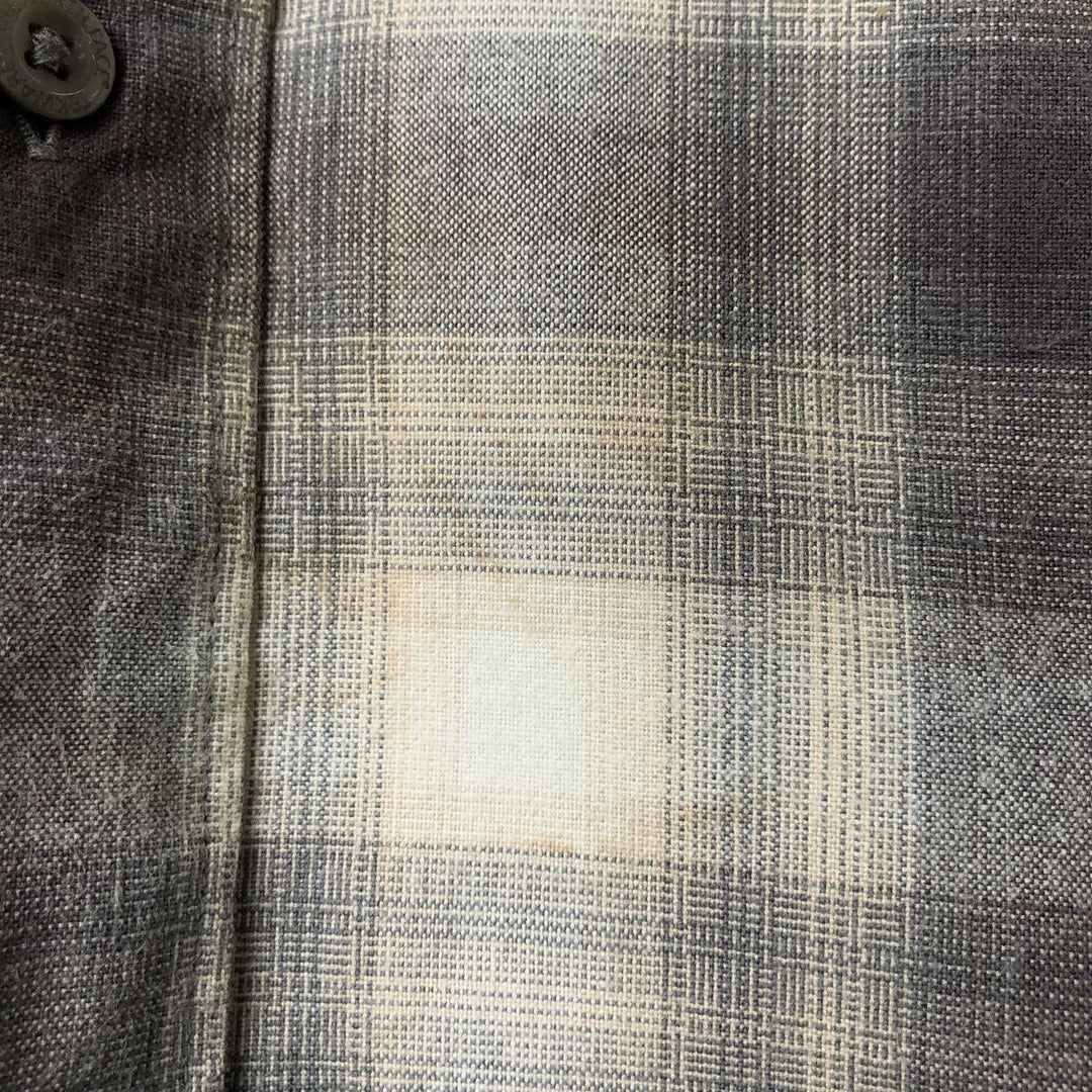 The North Face Ombre Check Long Sleeve Cotton Check Shirt, Men's Size M cotton gray type Vintage Second Hand