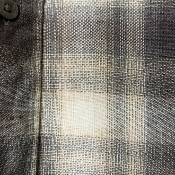 The North Face Ombre Check Long Sleeve Cotton Check Shirt, Men's Size M cotton gray type Vintage Second Hand