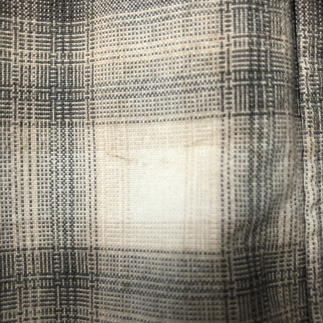 The North Face Ombre Check Long Sleeve Cotton Check Shirt, Men's Size M cotton gray type Vintage Second Hand