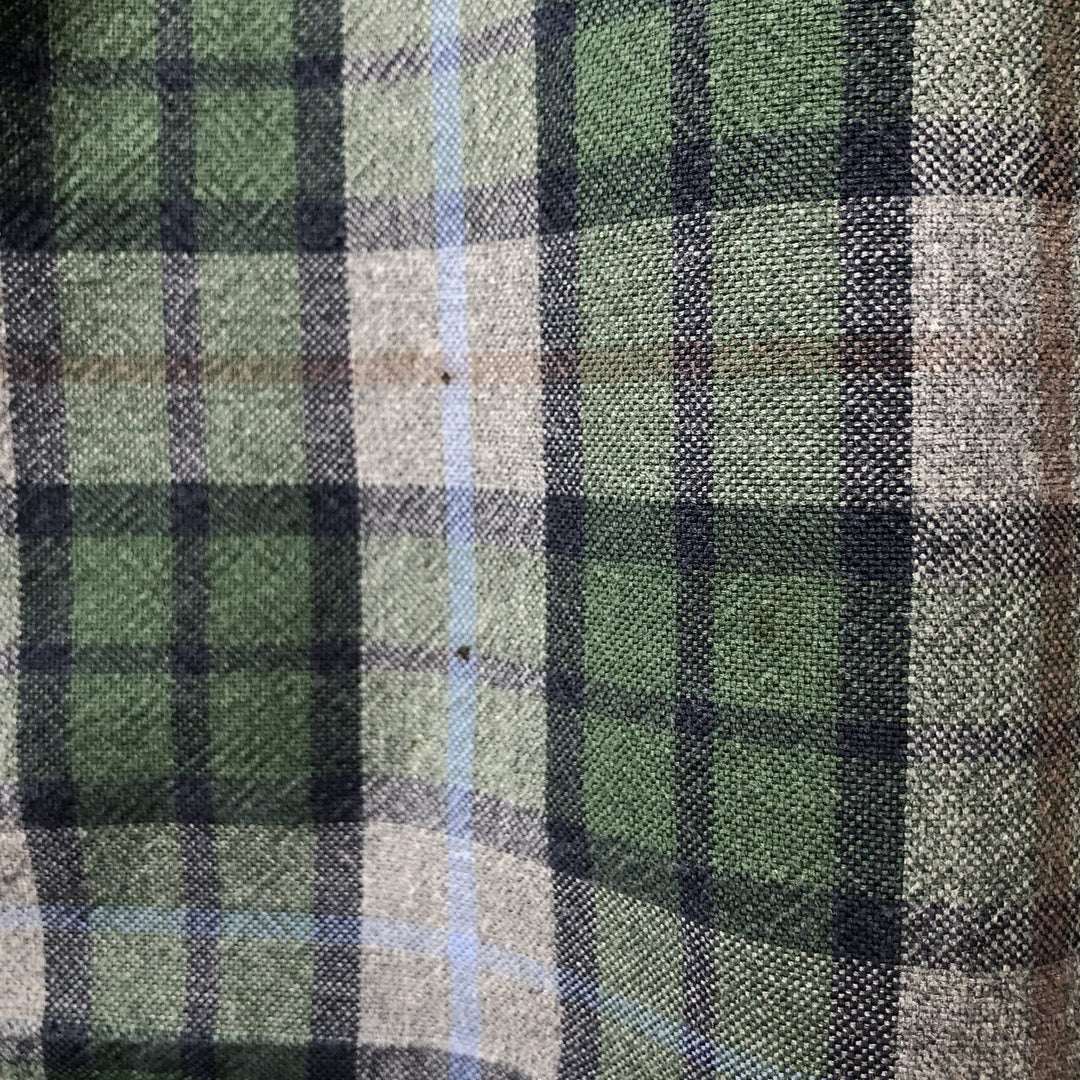 Brooks Brothers Est.1818 Long Sleeve Button-Down Check Shirt, Men's Size L cotton Green type dark green Vintage Second Hand