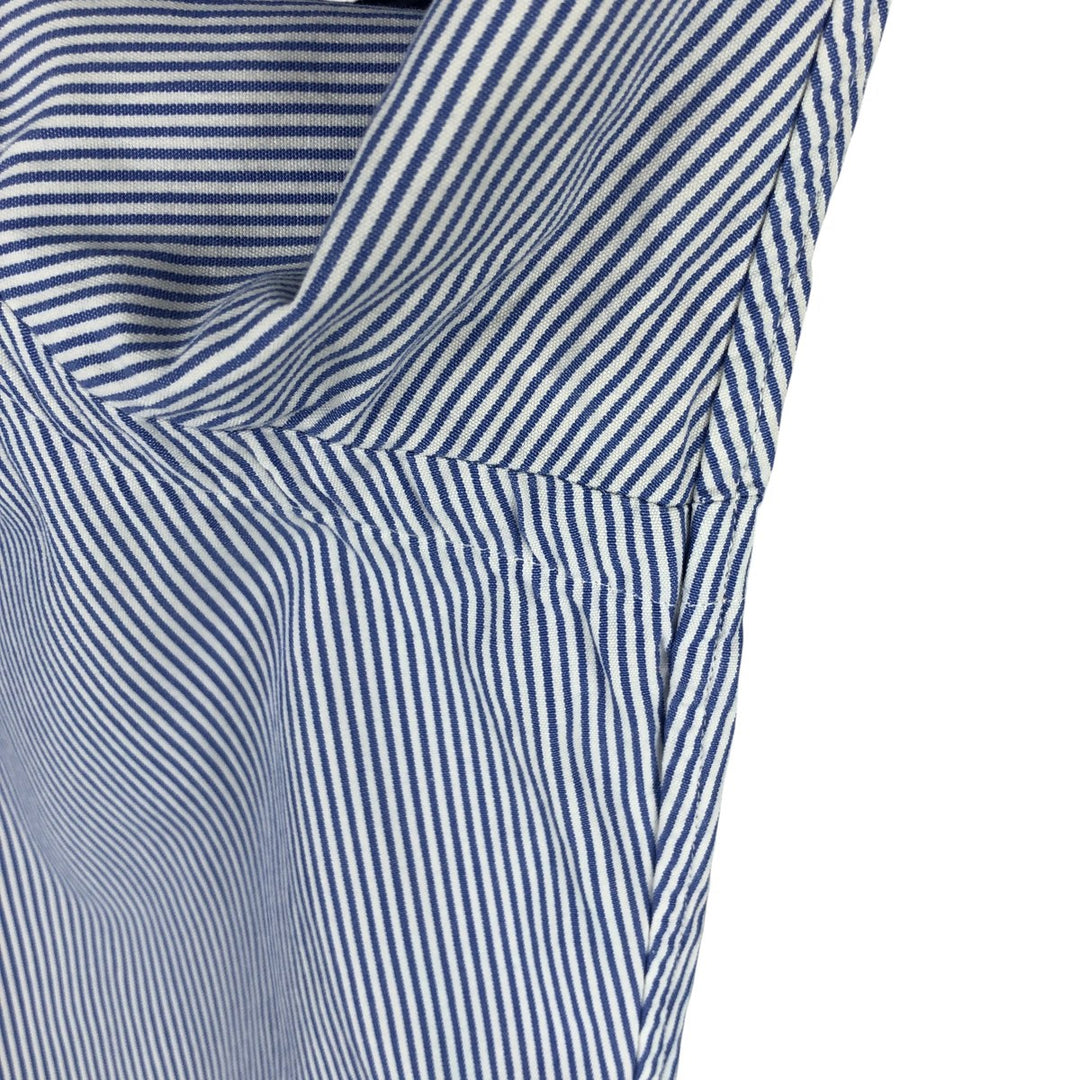 Ralph Lauren CUSTOM FIT long sleeve button down striped shirt men's XXL cotton blue type Vintage Second Hand