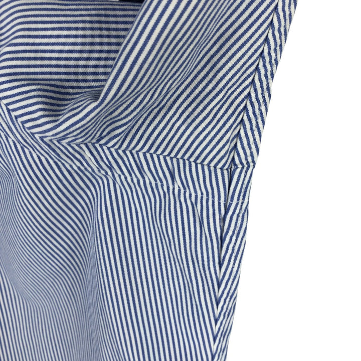 Ralph Lauren CUSTOM FIT long sleeve button down striped shirt men's XXL cotton blue type Vintage Second Hand