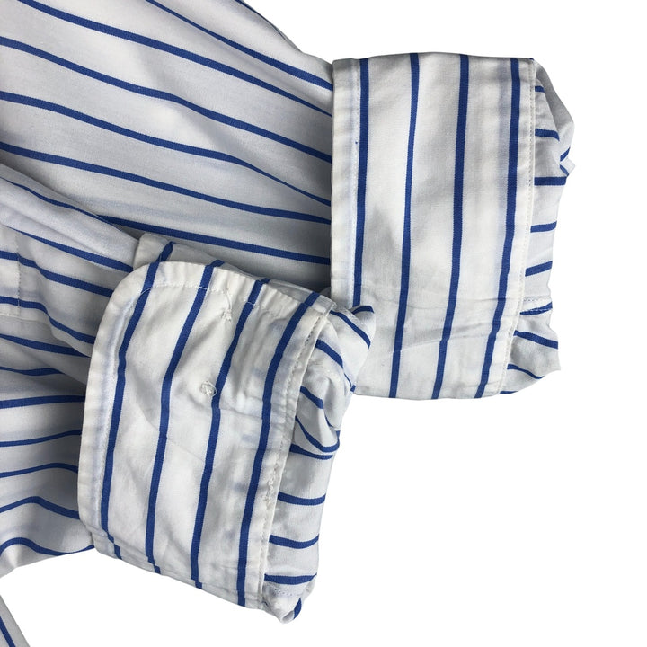 Ralph Lauren YARMOUTH Long Sleeve Button-Down Striped Shirt, Men's Size L cotton white type Vintage Second Hand
