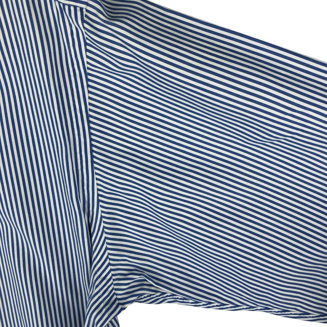 Ralph Lauren YARMOUTH Long Sleeve Button-Down Striped Shirt, Men's Size L cotton blue type Vintage Second Hand